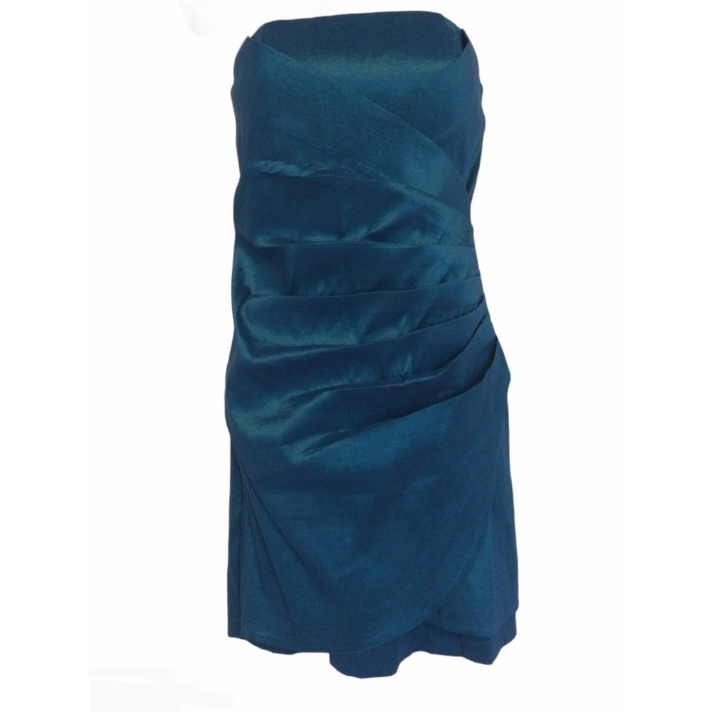 Tinley Teal Strapless Stretch Dress Size M